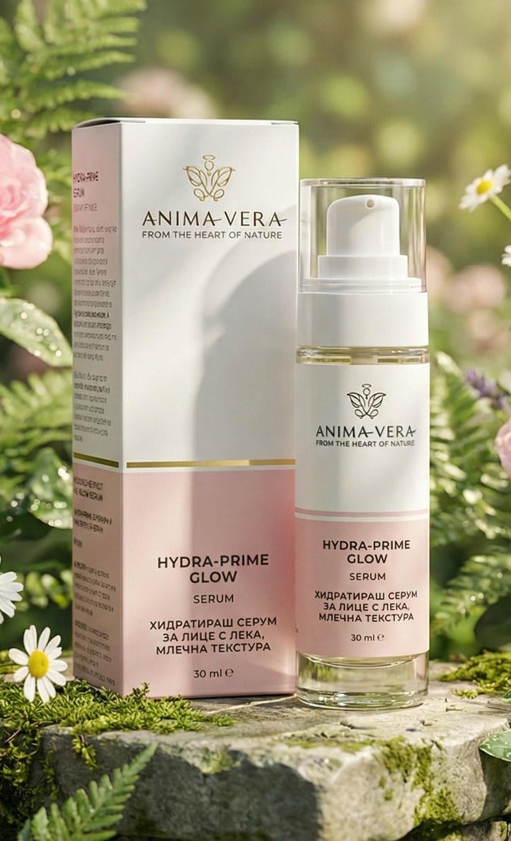 Hydra-Prime Glow Serum - Хидратиращ серум за лице с лека, млечна текстура