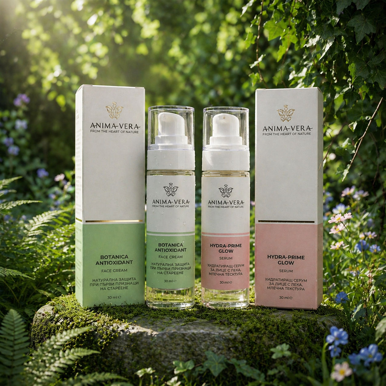 Balance & Protect Set - Hydra-Prime Glow Serum & Botanica Antioxidant Cream